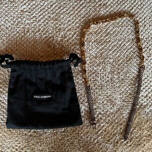 DOLCE & GABBANA Snakeskin and Gold Crystal Women’s Belt